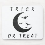 Trick Or Treat Halloween Bats Crescent Moon mousepads