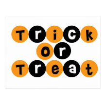 Trick or Treat Halloween Fun Postcards