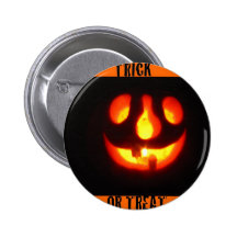 Trick or treat pinback button