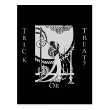 Trick or Treat  Post Card Greeting!