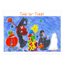 Trick -or- Treat Post Cards