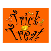 Trick or Treat Postcard