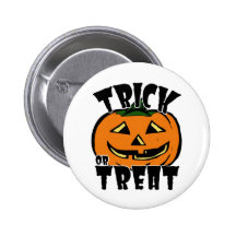 Trick or Treat Pumpkin - Button
