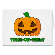 Trick-or-Treat Pumpkin Cards
