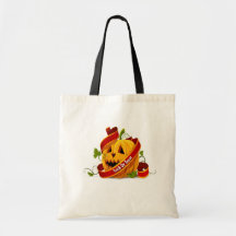 TRICK OR TREAT TOTE CANVAS BAGS