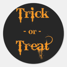 Tricker or Treat Sticker