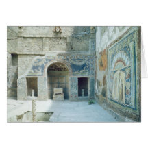 Triclinium d'air ouvert de la Chambre de Neptune Cartes De Vœux