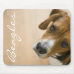 Tricolored Beagle Dog Background mousepads