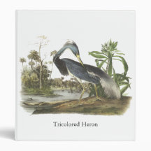 Tricolored Heron, John Audubon Vinyl Binders