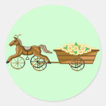Tricycle du cheval de Lura et autocollant de chari
