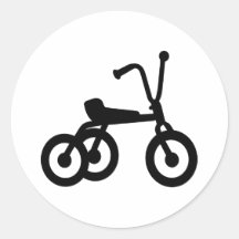 Tricycle Round Sticker