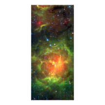 Trifid Nebula NASA Spitzer Rack Card
