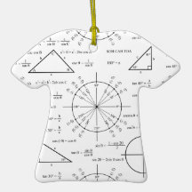 Trig & Triangles Christmas Tree Ornaments
