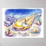 Trilobite in the Sea posters