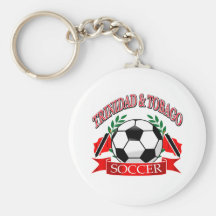 Trinidad and Tobago soccer ball designs Keychain