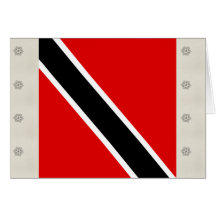 Trinidad Tobago High quality Flag Greeting Card