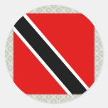 Trinidad Tobago High quality Flag Round Sticker