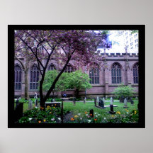 Trinity Church Broadway, NYC Large Canvas Print