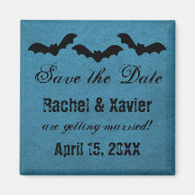 Trio of Bats Halloween Save the Date Magnet