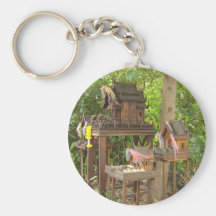 Trio of Birdhouses Key Chain