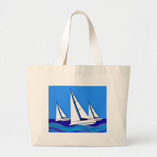 Trio of Sailboats Tote Bag