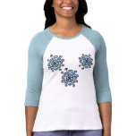 Trio of Snowflakes t-shirts