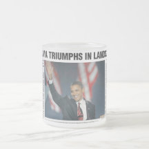 Triomphes d'Obama dans la tasse d'éboulement