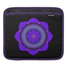 Tripartite 80 Petal Purple Lotus iPad Sleeve