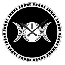 Tripe Goddess Symbol Wallclocks