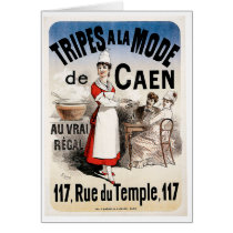 Tripes La Mode De Caen Vintage Food Ad Art Card