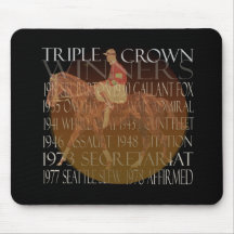 Triple Crown Winners Gifts & Party Supplies Mousepad