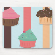 Triple Cup Cake Mouse Pads