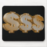 Triple Dollar Signs Mousepad mousepads