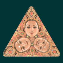 Triple Goddess Triangle Sticker stickers