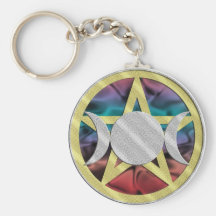 Triple Goddess Wicca Keychain