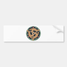 Triple Hare Bumper Stickers