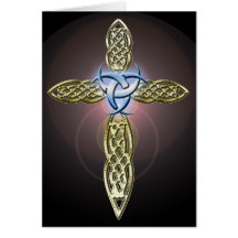 Triple Lunar Celtic Cross Card