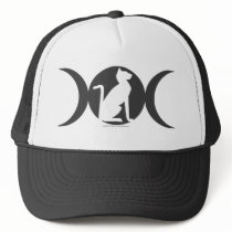 Triple Moon Cat Trucker Hat