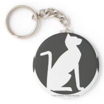 Triple Moon Cat Key Chains