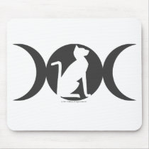 Triple Moon Cat Mouse Pad