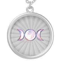 triple moon goddess iridescent pearl jewelry