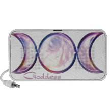 triple moon goddess iridescent pearl portable speaker