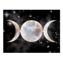 Triple Moon Moonstone Postcard