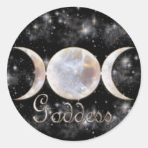 Triple Moon Moonstone Sticker