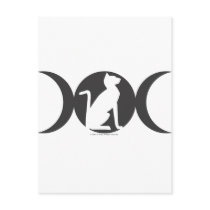 Triple on Cat Postcard