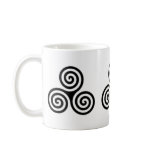 Triple Spiral Celtic Design Mug