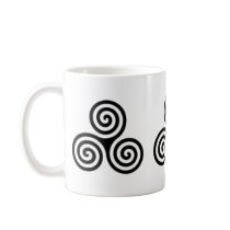 Triple Spiral Celtic Design Mug