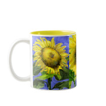 Triple Sunflower Mug