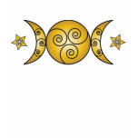 Triple Swirl Goddess Symbol t-shirts