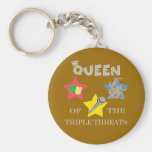 Triple Threat Queen Keychain